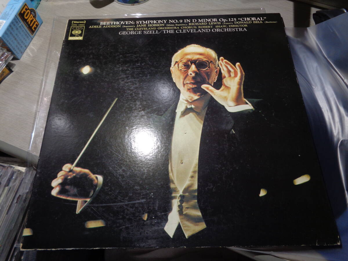 ジョージ・セル,GEORGE SZELL,THE CLEVELAND ORCHESTRA/BEETHOVEN:CHORAL SYMPHONY(CBS/SONY:SONC 10023 STEREO YELLOW LABEL PROMO LP拍卖