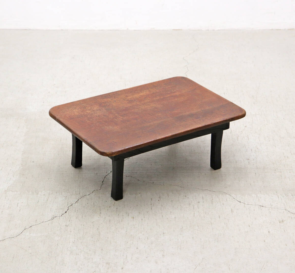 ◆レトロ ちゃぶ台 座卓 机 ローテーブル テーブル 無垢材 折り畳み 文机/ヴィンテージアンティーク昭和展示店舗什器古民家/PHT05021◆拍卖