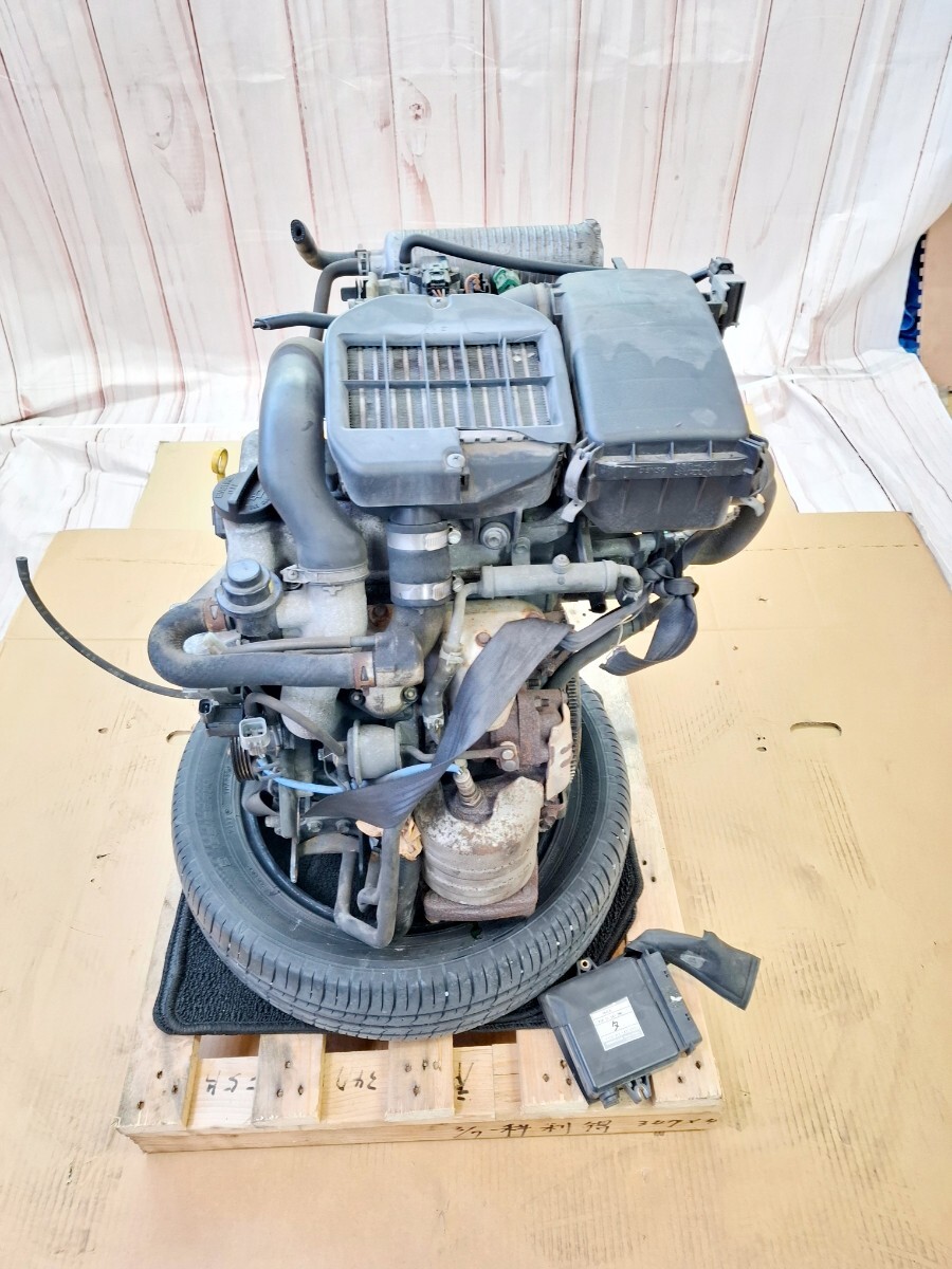 100 配達先条件有 MC21S MC22S ワゴンR RR ターボ K6A エンジン ECU付 触媒付 タービン拍卖