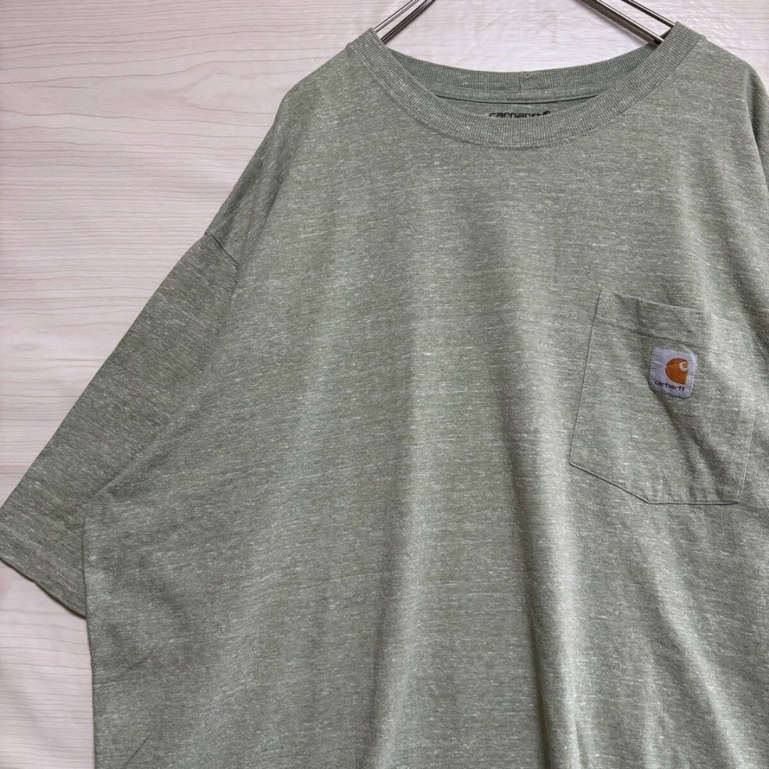 CARHARTT カーハート 半袖Tシャツ ポケット 2XL グリーン拍卖