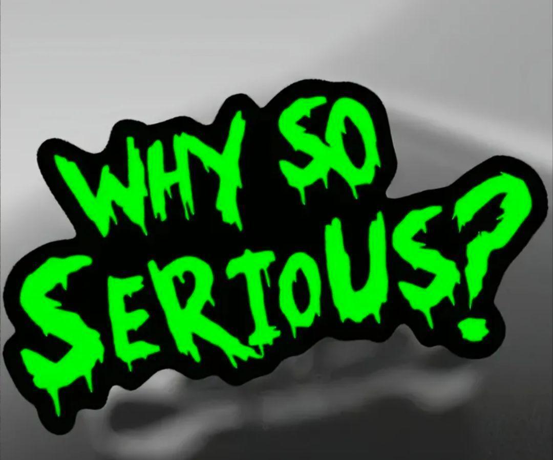 匿名配送 WHY SO SERIOUS? ステッカー 車 ガレージパンク ジョーカー拍卖