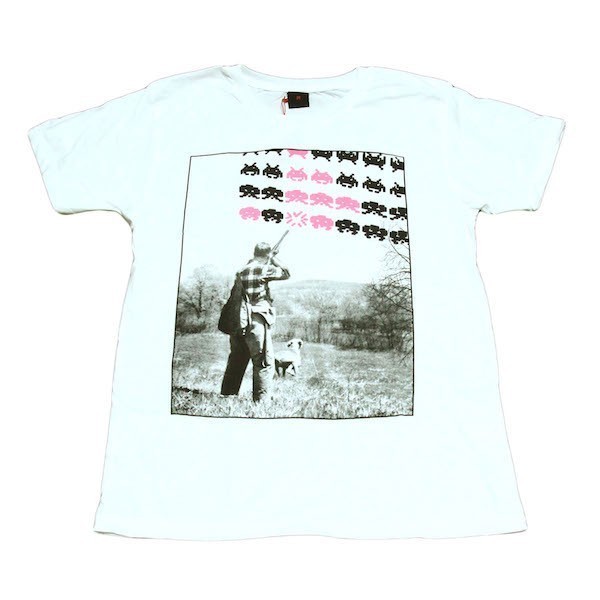 インベーダーゲーム ハンティング パロ 狩猟 人気 ストリート系 デザインTシャツ おもしろTシャツ メンズTシャツ 半袖 ビッグ ★M571XL拍卖