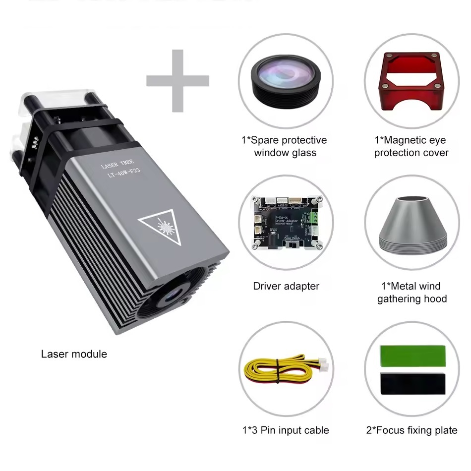 LASER TREE レーザーヘッド+コントローラー LT-40W-F23 /レーザーカッター用/レーザーCNC用/彫刻機/加工機拍卖