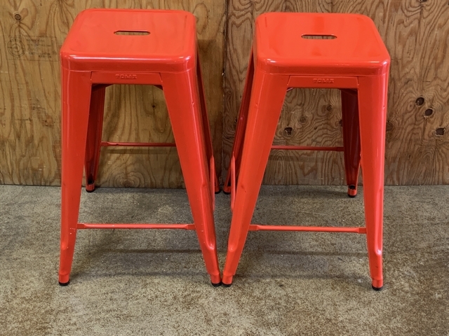 【2脚セット】 TOLIX/トリックス Hスツール フランス製 スタッキング H65拍卖