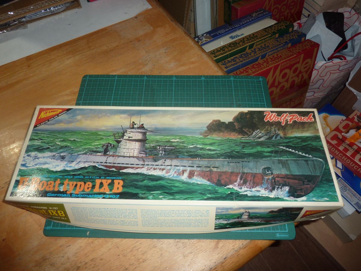 1/200 Uボート ⅨB型 U-107 ウルフパック ③ ニチモ ドイツ潜水艦 モーターライズ U-Boat type ⅨB Wolf pack拍卖