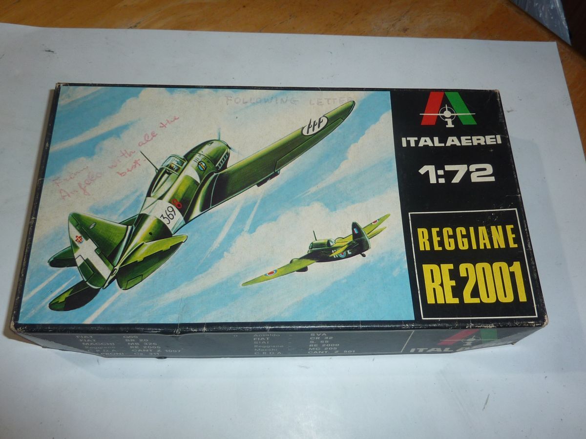 1/72 レッジャーネ RE2001 アリエテ イタリア単座戦闘機 イタレリ ITALERI REGGIANE RE 2001 Ariete拍卖