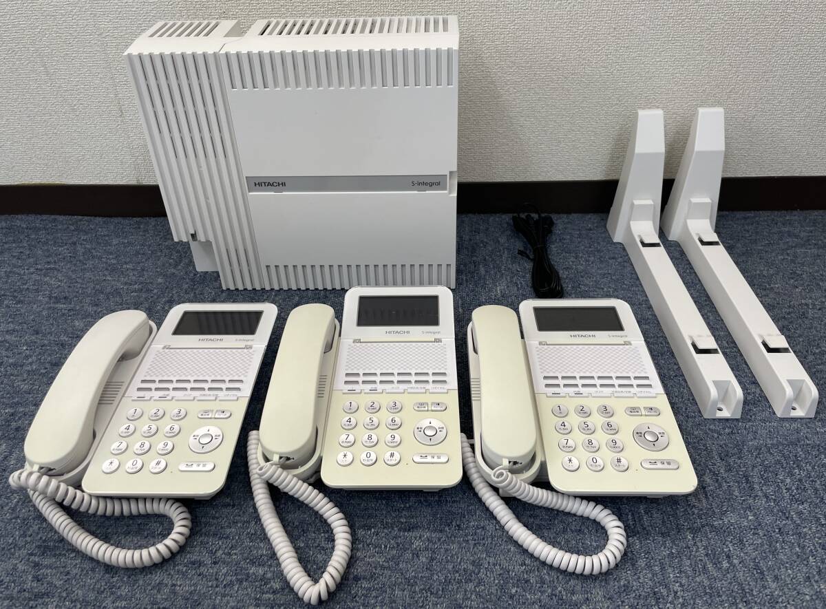 ☆HITACHI(日立) ET-Si/Sボタン電話装置セット☆ET-SiS-ME/12ボタン電話機:ET-12Si-SDW☆T0000990-1拍卖