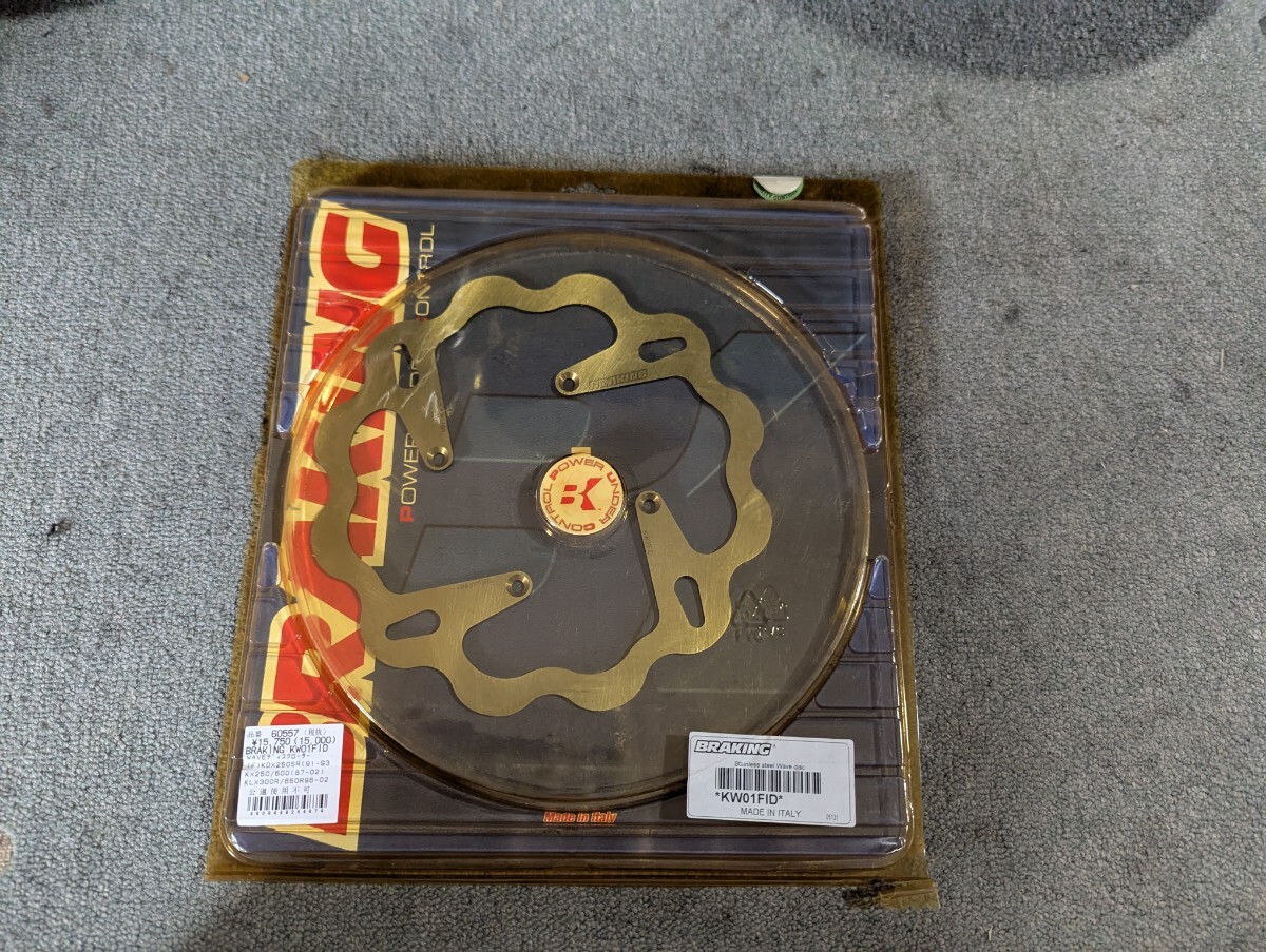 KLX250/300 KX125/250/500 ブレーキング BRAKING Fディスク KW01FID 未使用拍卖