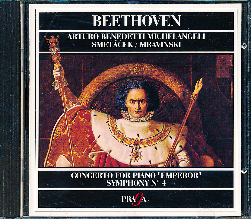 PRAGA ベートーヴェン ピアノ協奏曲No.5「皇帝」、交響曲No.4 B=ミケランジェリ/スメターチェク、ムラヴィンスキー拍卖