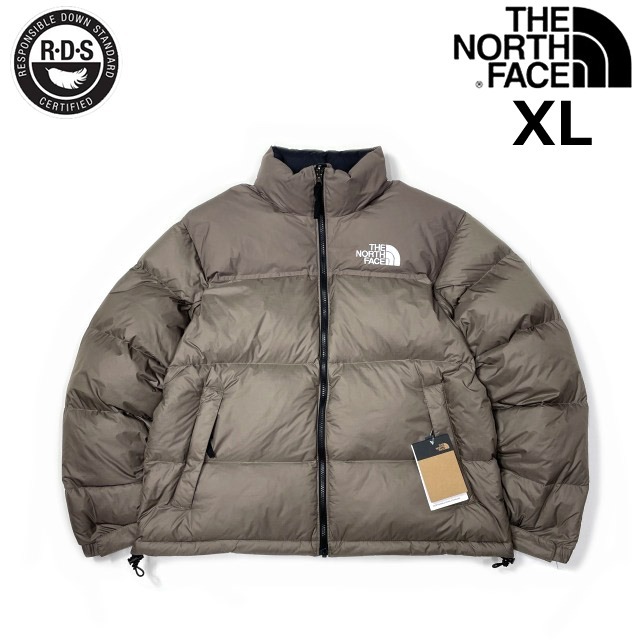 売切り【正規新品】THE NORTH FACE◆1996 RETRO NUPTSE JACKET ダウンジャケット ヌプシ US限定 RDS ロゴ刺繍(XL)茶 ベージュ 190122-160拍卖