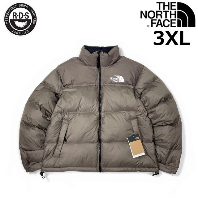売切り【正規新品】THE NORTH FACE◆1996 RETRO NUPTSE JACKET ダウンジャケット ヌプシ US限定 RDS ロゴ刺繍(3XL)茶 ベージュ 190122-160拍卖