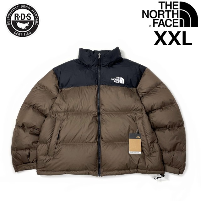 売切り【正規新品】THE NORTH FACE◆1996 RETRO NUPTSE JACKET ダウンジャケット ヌプシ US限定 RDS ロゴ刺繍(XXL)茶 黒 190122-160拍卖