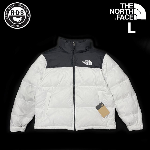 売切り【正規新品】THE NORTH FACE◆1996 RETRO NUPTSE JACKET ダウンジャケット ヌプシ US限定 RDS認証 ロゴ刺繍(L)白 黒 190122-160拍卖