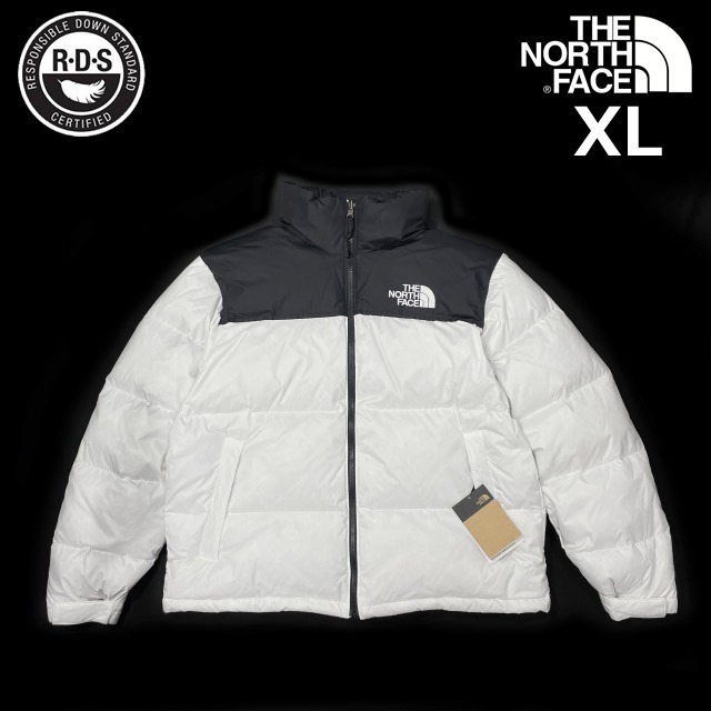 売切り【正規新品】THE NORTH FACE◆1996 RETRO NUPTSE JACKET ダウンジャケット ヌプシ US限定 RDS認証 ロゴ刺繍(XL)白 黒 190122-160拍卖