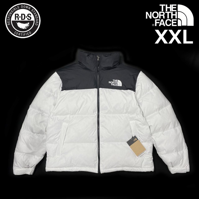 売切り【正規新品】THE NORTH FACE◆1996 RETRO NUPTSE JACKET ダウンジャケット ヌプシ US限定 RDS認証 ロゴ刺繍(XXL)白 黒 190122-160拍卖