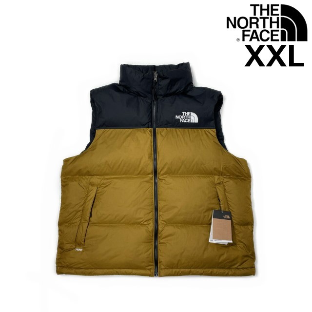 売切り【正規新品】THE NORTH FACE◆1996 RETRO NUPTSE VEST ダウンベスト ヌプシ US限定 レジャー パッカブル(XXL)カーキ 黒 190122-115拍卖