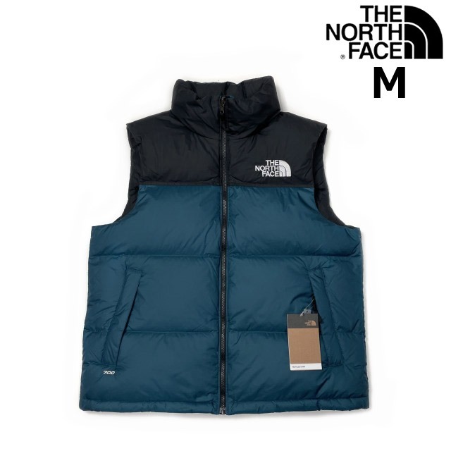 売切り【正規新品】THE NORTH FACE◆1996 RETRO NUPTSE VEST ダウンベスト ヌプシ US限定 レジャー パッカブル(M)青 黒 190122-115拍卖