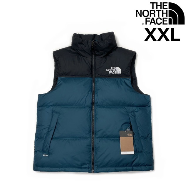 売切り【正規新品】THE NORTH FACE◆1996 RETRO NUPTSE VEST ダウンベスト ヌプシ US限定 レジャー パッカブル(XXL)青 黒 190122-115拍卖