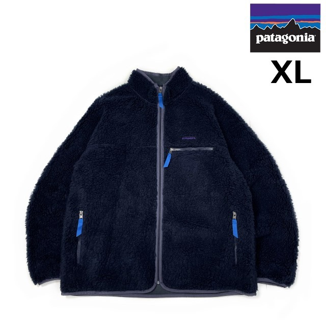 売切り【正規新品】patagonia パタゴニア◆NATURAL BLEND RETRO CARDIGAN フリース カーディガン US購入 ロゴ刺繍(XL)紺 190124-23344拍卖