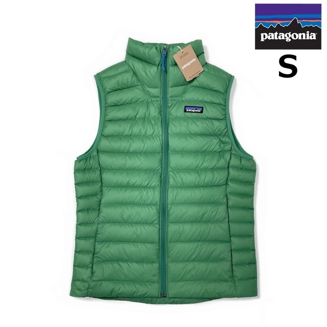 売切り【正規新品】patagonia パタゴニア◆DOWN SWEATER VEST ダウン ベスト US購入 軽量 レジャー パッカブル(S)緑 190124-10787拍卖