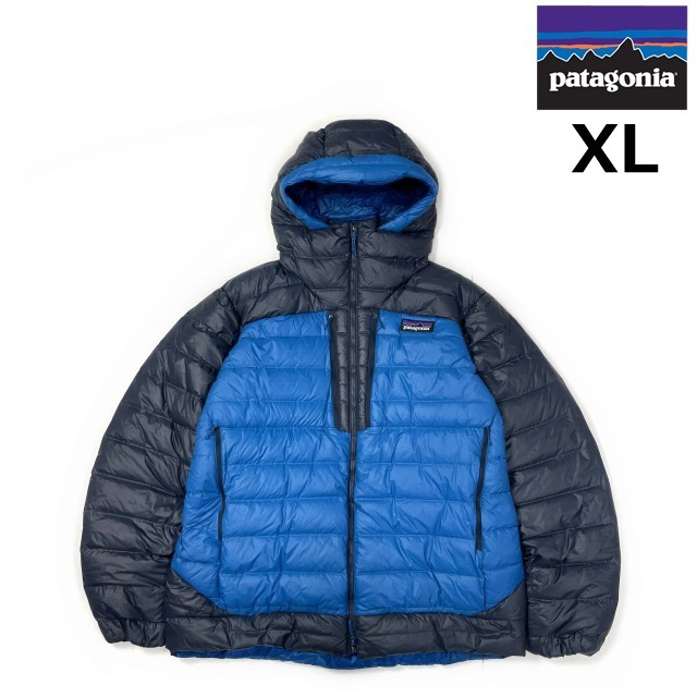 売切り【正規新品】patagonia パタゴニア◆ALPLOFT DOWN PARKA ダウン ジャケット US購入 軽量 ロゴパッチ レジャー(XL)青 紺 190124-40091拍卖