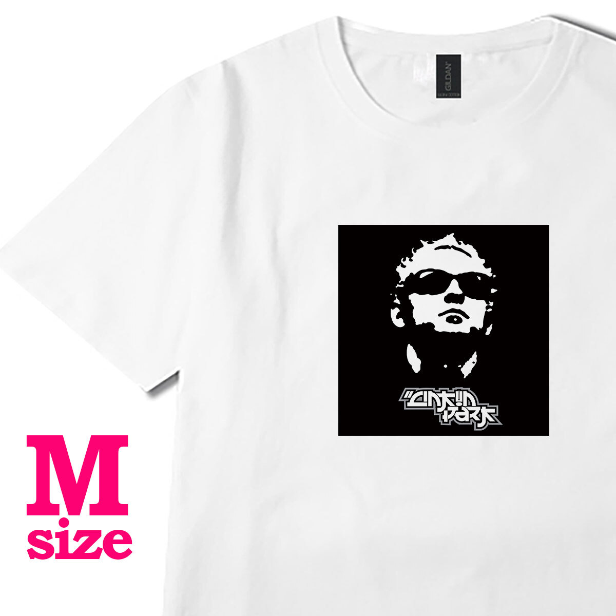 リンキンパーク Linkin Park 柄 イラストプリント Tシャツ モノクロ キレイめ カジュアル 半袖 6.0oz コットン100% ユニセックス M拍卖