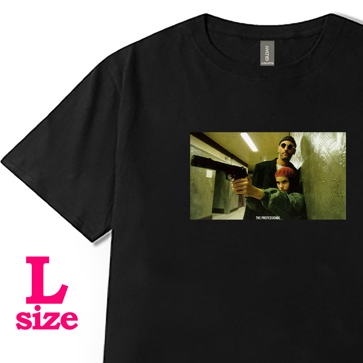 フォトプリント LEON レオン 柄 Tシャツ ムービーTシャツ マチルダ 映画 6.0oz コットン100% メンズ レディース ユニセックス L拍卖