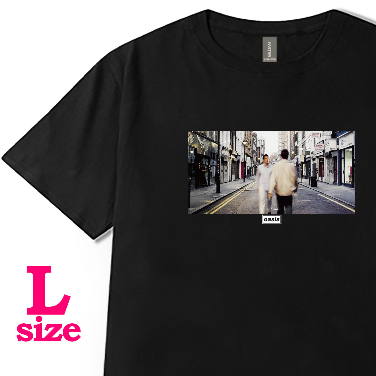 オアシス oasis フォト プリント Tシャツ (WHAT'S THE STORY) MORNING GLORY? カジュアル キレイめ 半袖 6.0oz コットン100% L拍卖