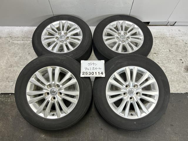 クラウン AWS210 純正 アルミ 7J+40 PCD114.3 5穴 215/60R16 ブリジストン REGNO GR-XII レグノ 2021年 残溝有 016531拍卖