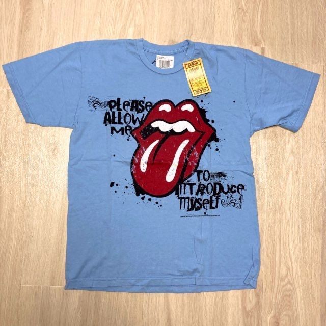 タグ付★The Rolling Stones★ローリングストーンズ Please allow me to introduce myself M/ベロT/ロックTシャツ/バンT/ブルー/KU23G113拍卖