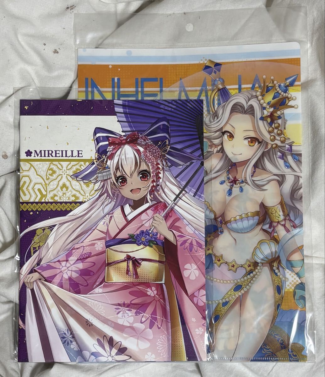 白猫プロジェクト クリアファイル メモ帳 ミレイユ インヘルミナ拍卖