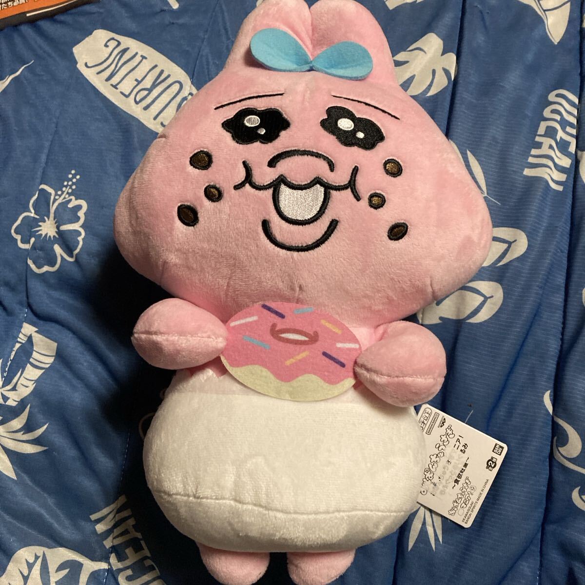 約33cm おぱんちゅうさぎマニア! もふぐっとぬいぐるみ 食欲旺盛 ドーナツ ぬいぐるみ グッズ BIG でっかい 大きい 大きめ拍卖