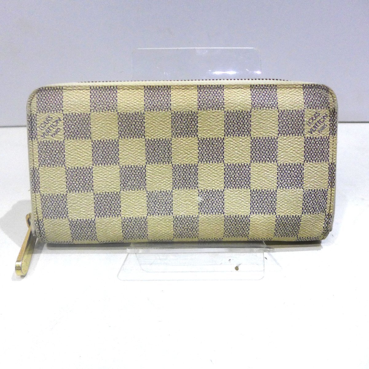 8761T【本物保証】 ヴィトン LOUIS VUITTON ダミエ アズール ジッピーウォレット M60019 ラウンドファスナー 長財布拍卖