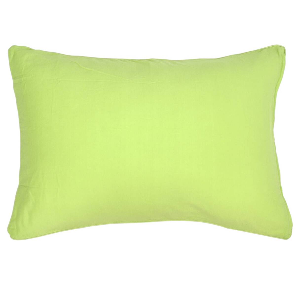 メリーナイト 枕カバー 無地カラー グリーン 約50×70cm ホテル仕様枕用 ファスナー式 まくらが入れやすい 綿100% ニット素材 ピタッ拍卖