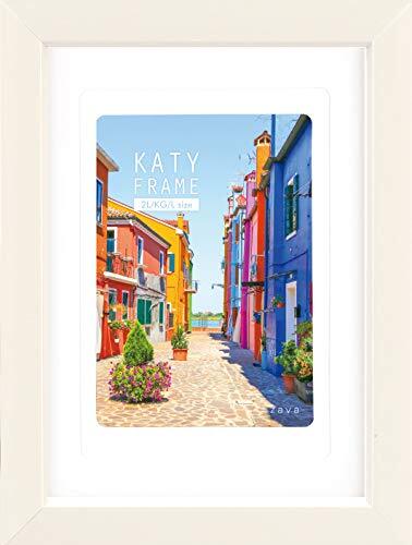 万丈 VANJOH フォトフレーム KATY フレーム2L ホワイト KT2LWH拍卖