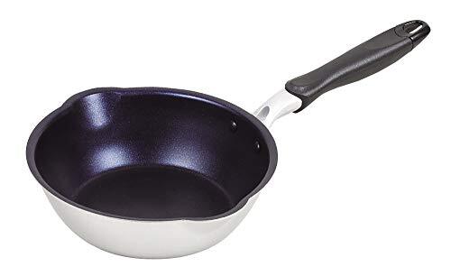 パール金属 フライパン シルバー 20cm ダイヤモンドコートIH対応 極深プレミアム HB-4720拍卖