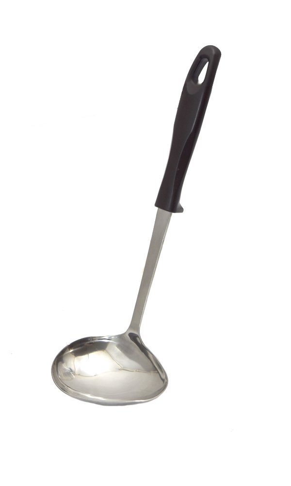 高儀 TAKAGI ステンレス 横口 お玉 ダークブラウン 全長25cm ハンドフィット スープなどの料理に 手にフィットするハンドル 食洗器対拍卖