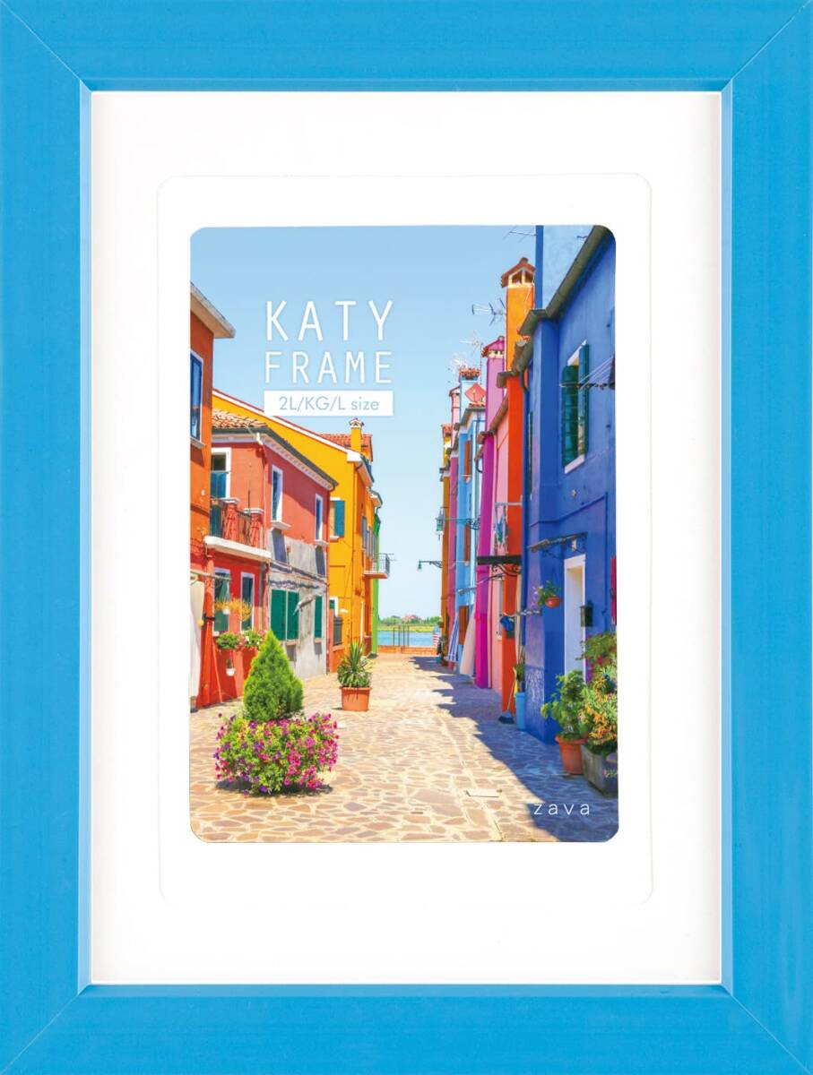 万丈 VANJOH フォトフレーム KATY フレーム2L ブルー KT2LBL拍卖
