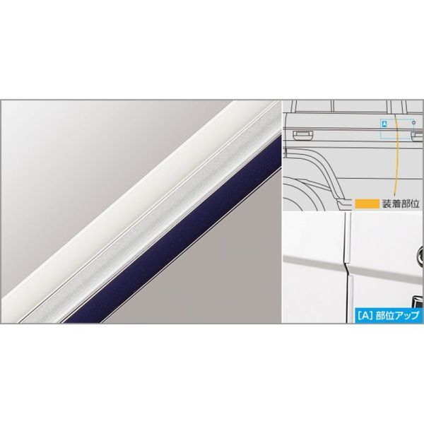 新品 トヨタ ランドクルーザー70 GDJ76W 純正 ドアエッジプロテクター ホワイト拍卖