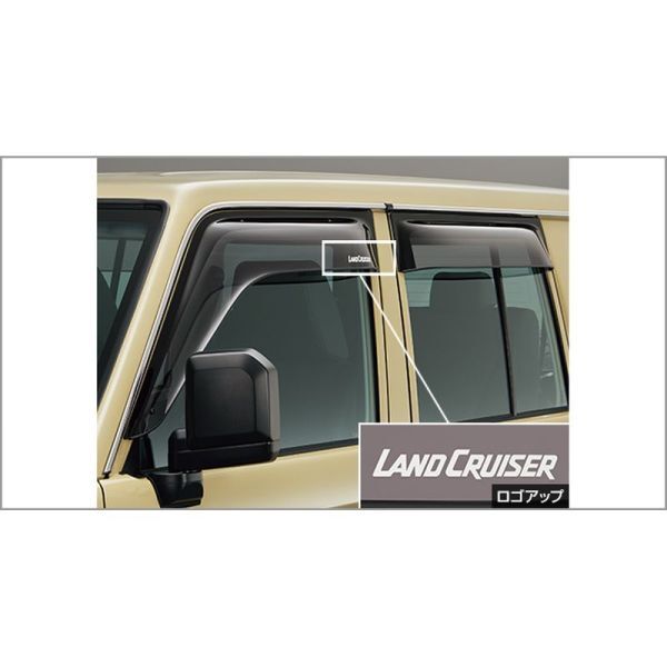 新品 トヨタ ランドクルーザー70 GDJ76W 純正 サイドバイザー(ワイドタイプ)拍卖