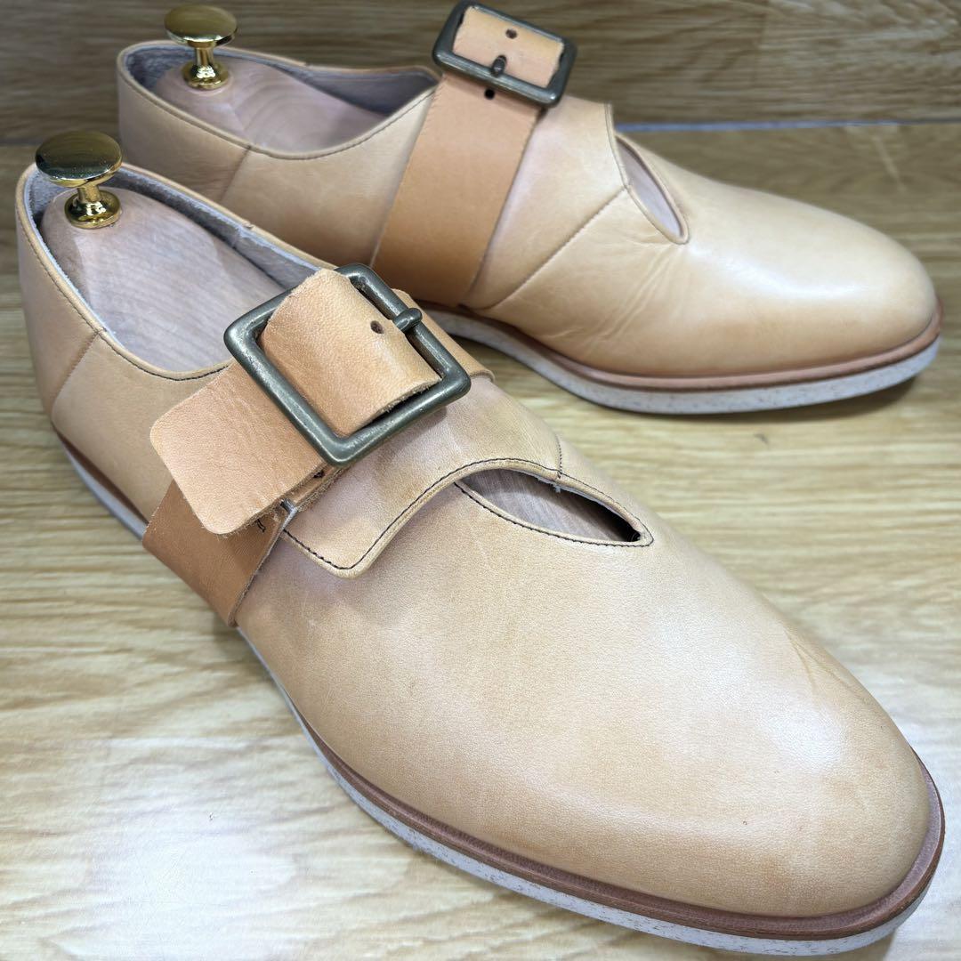 即決◆AlfredoBANNISTER◆アルフレッドバニスター 40サイズ 約25cm レザー ライトブラウン ストラップ拍卖