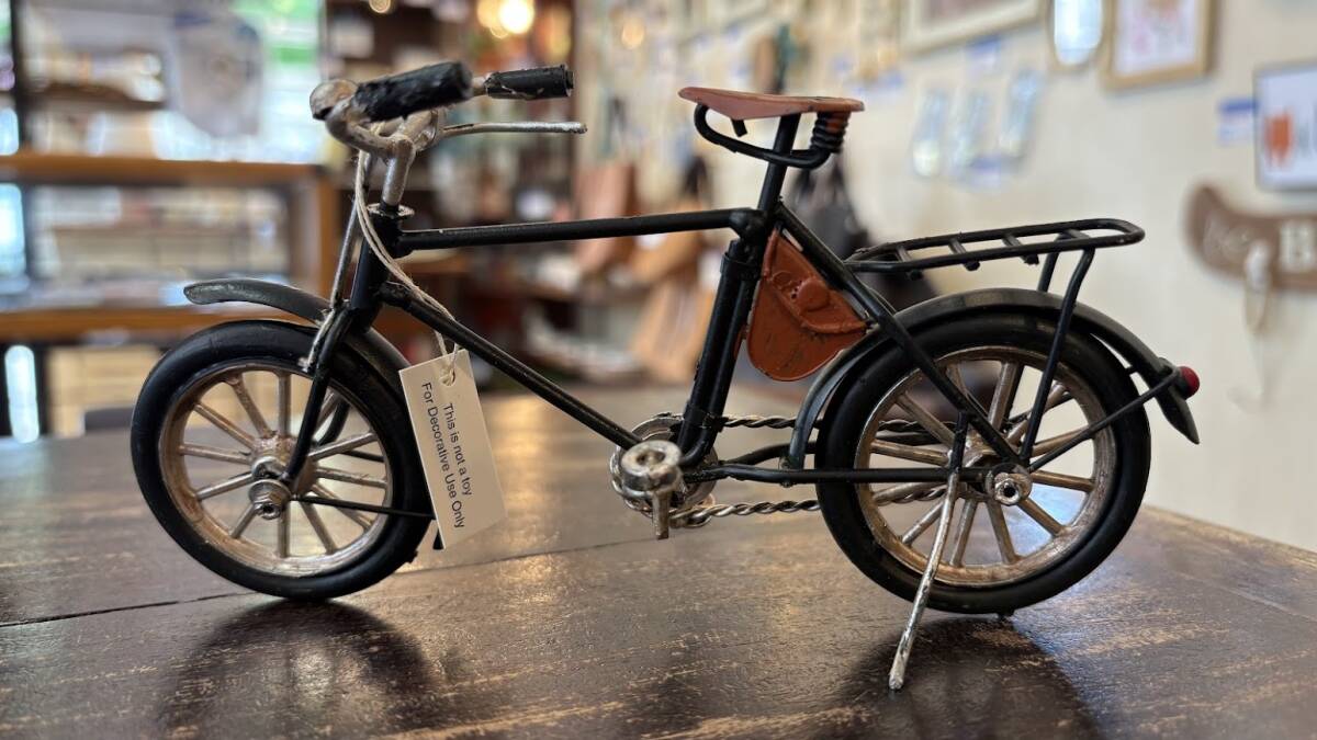 キーストーン ノスタルジックデコ バイシクル ブラック 自転車の置物 オブジェ拍卖