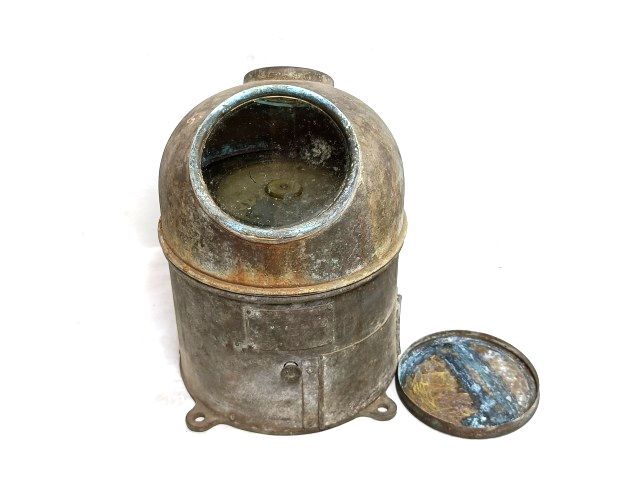 ヴィンテージ 船舶用 真鍮ドーム型 磁気羅針儀 MSA-2 高さ25×横18cm/羅針盤 方位磁石 磁器コンパス 計器 航海 レトロ アンティーク 骨董拍卖