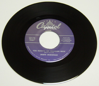 45rpm/ You Oughta See Grandma Rock - Skeets McDonald - Heart-Breakin' Mama / 50s,ロカビリー,Fifties,Capitol Records拍卖