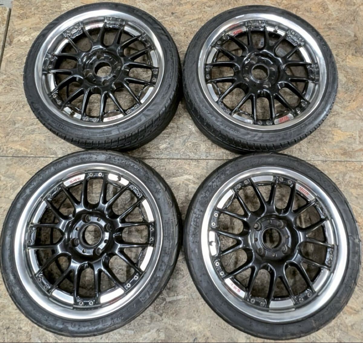 【希少!】RAYS ボルクレーシング GT-A 17インチ 7J+35 8J+35 PCD114.3 4穴 4H 当時物 絶版 シルビア スカイライン ローレル インテグラ拍卖