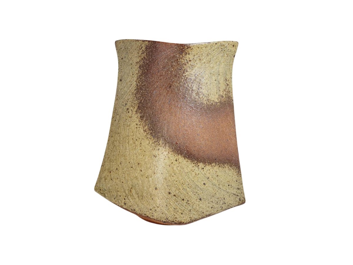 【1円~】陶吉 トウキチ 花瓶 信楽焼 花入 アンティーク インテリア 雑貨 置物 飾り物 花 拍卖