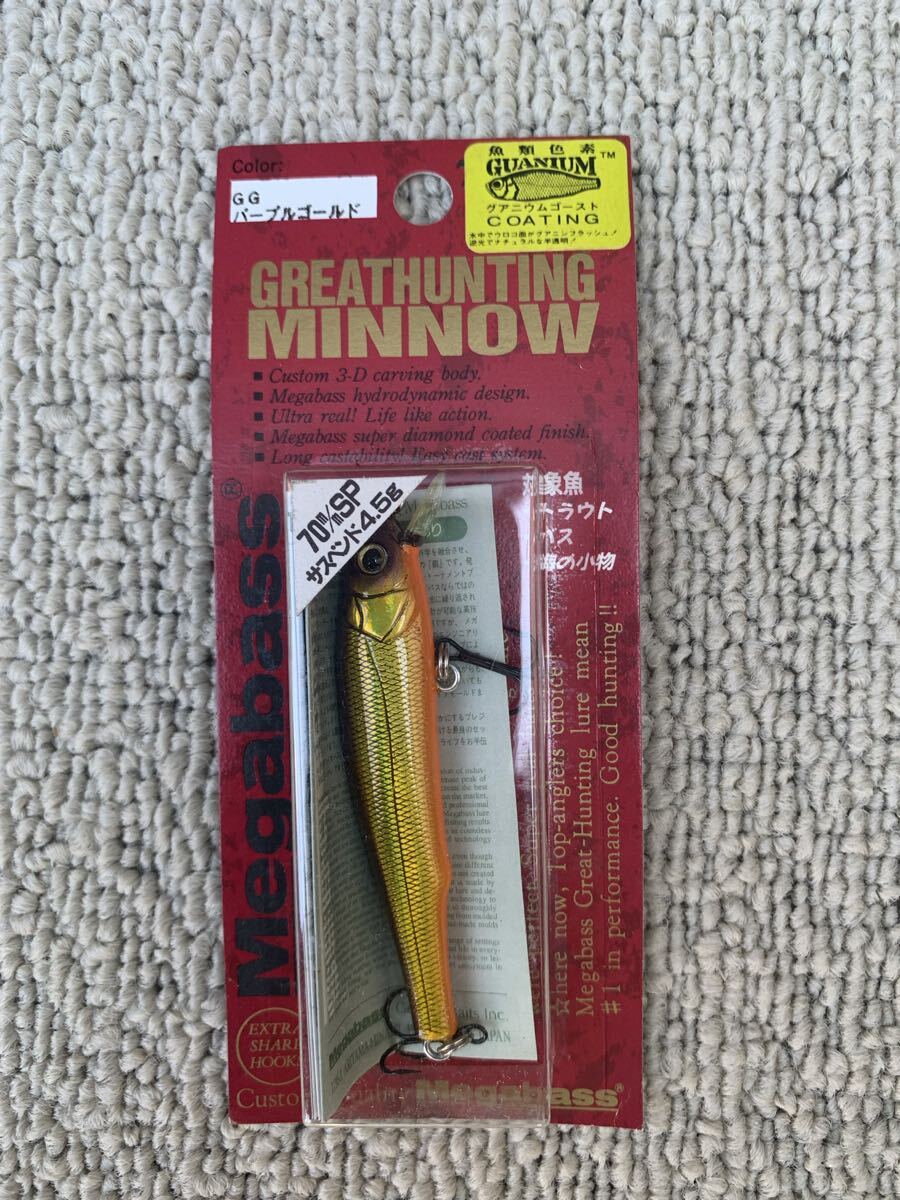 【新品未開封品】 メガバス、グレートチューニングミノーGGパープルゴールド拍卖
