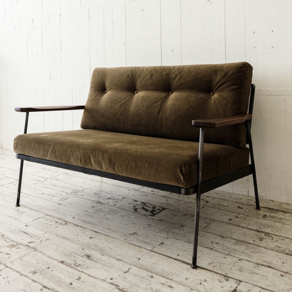 【美品】TRUCK FURNITURE HR SOFA トラックファニチャー HRソファ ソファ ラウンジチェア チェア コーデュロイ 古道具拍卖