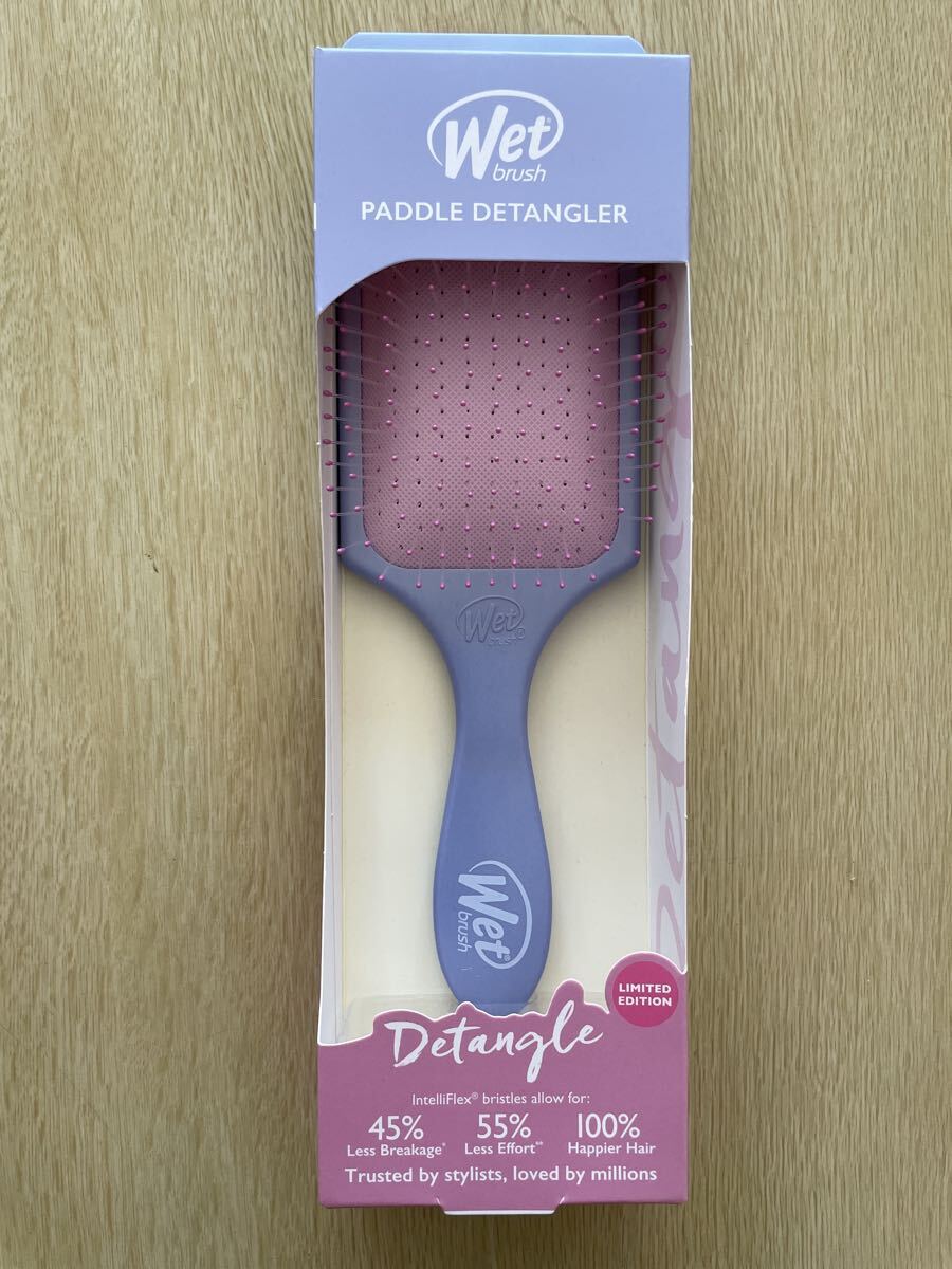 ★Wet brush ウェットブラシ パドルディタングラー フィールグットオンブレ ピンク パープル/新品・未使用/ヘアブラシ 地肌ケア★拍卖