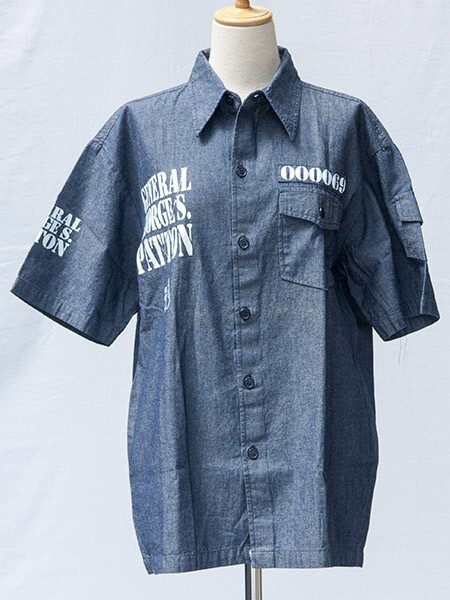 アメリカンカジュアルシャツ 半袖  紺 HMC6081 値引き販売中拍卖